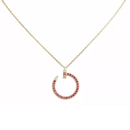 [Luna Brilliance] JUSTE NECKLACE RED FULL DIAMONDS
