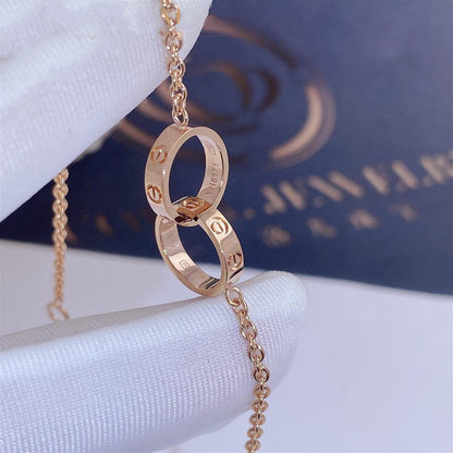 [Luna Brilliance] LOVE BRACELET DOUBLE RING