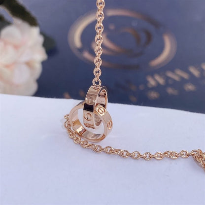 [Luna Brilliance] LOVE BRACELET DOUBLE RING