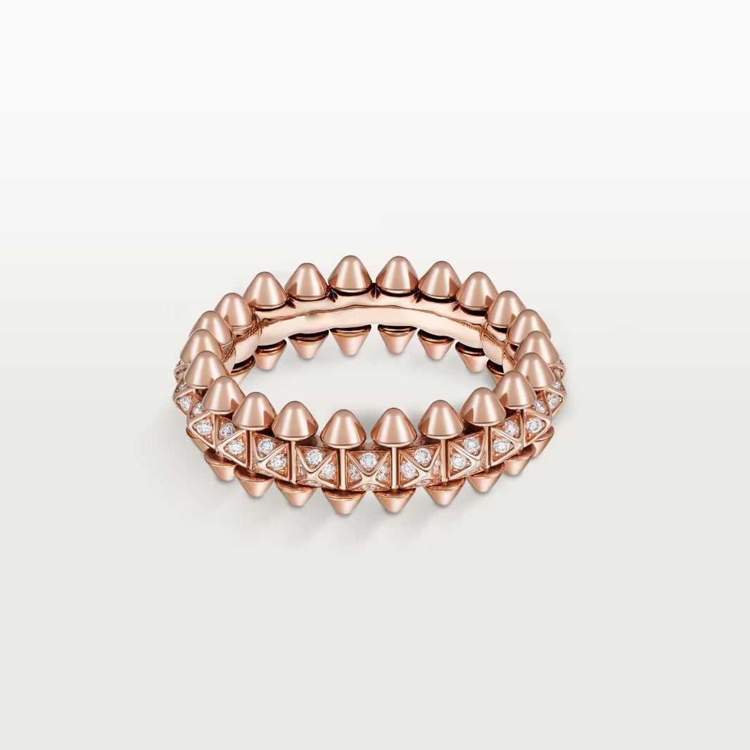 [Luna Brilliance] CLASH 6.4MM SMALL FULL DIAMOND RING