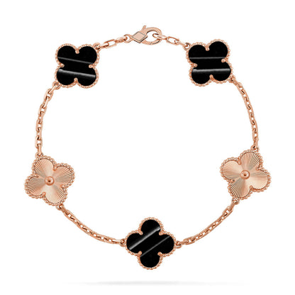 [Luna Brilliance] CLOVER 5 MOTIF PULSAR STONE BRACELET COLLECTION