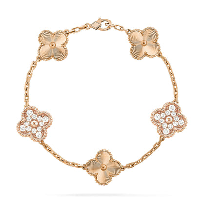 [Luna Brilliance] CLOVER 5 MOTIF LASER BRACELET COLLECTION