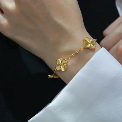[Luna Brilliance] CLOVER 5 MOTIF LASER BRACELET COLLECTION