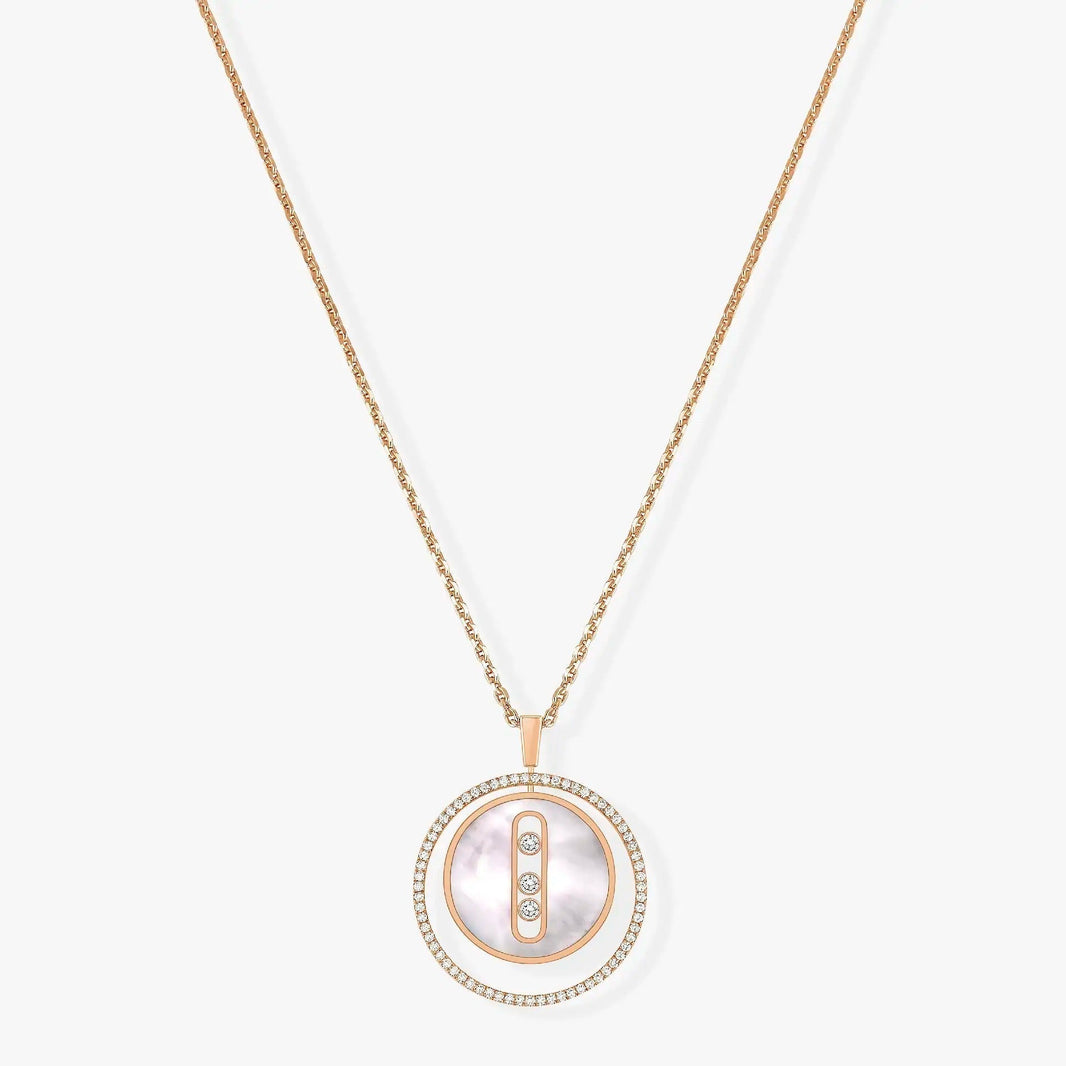 [Luna Brilliance]LUCKY MOVE MM NACRE BLANCHE DIAMOND NECKLACE