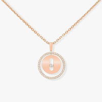 [Luna Brilliance]LUCKY MOVE PM NECKLACE PINK GOLD DIAMOND