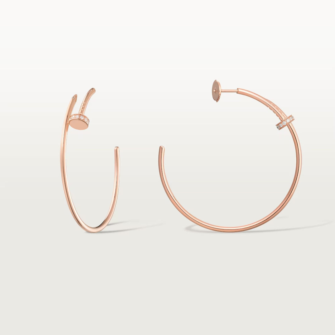 [Luna Brilliance] JUSTE HALF DIAMOND LARGE EARRINGS