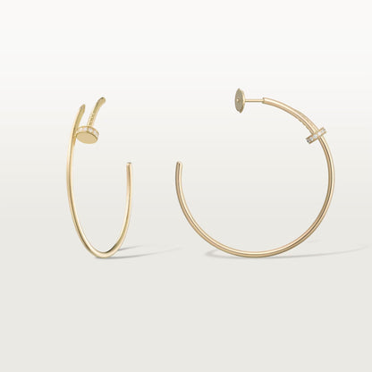 [Luna Brilliance] JUSTE HALF DIAMOND LARGE EARRINGS