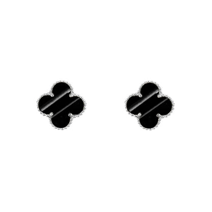[Luna Brilliance]CLOVER SILVER 15MM EARRINGS COLLECTION