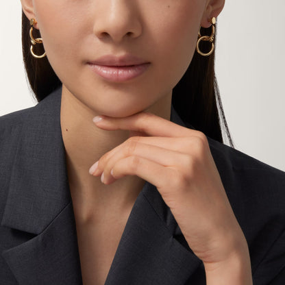 [Luna Brilliance] JUSTE NO DIAMOND DOUBLE EARRINGS