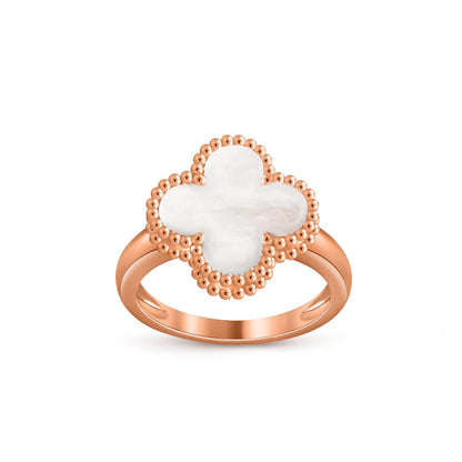 [Luna Brilliance]CLOVER RING ROSE GOLD COLLECTION