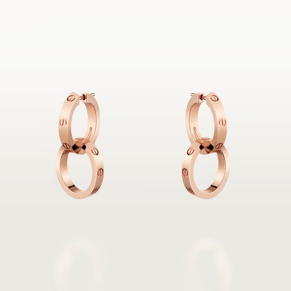 [Luna Brilliance] LOVE 3.3MM DANGLE EARRINGS