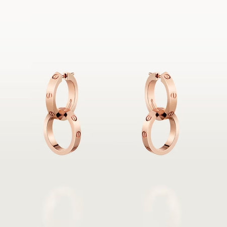 [Luna Brilliance] LOVE 3.3MM DANGLE EARRINGS
