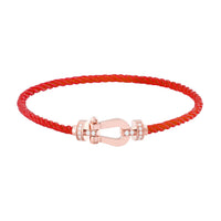 [Luna Brilliance]FORCE 10 HALF DIAMOND PINK GOLD RED CORDERI LARGE AND MEDIUM MODEL