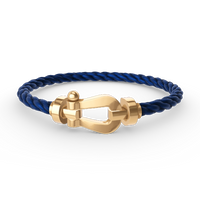[Luna Brilliance]Force Horseshoe & Clover 5 Motifs Bracelet Stack Set