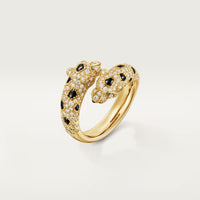 [Luna Brilliance] PANTHERE DOUBLE HEADED FULL DIAMOND  RING