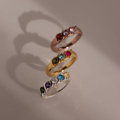 Vintage Multiple Birthstone Ring