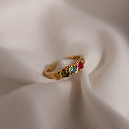 Vintage Multiple Birthstone Ring