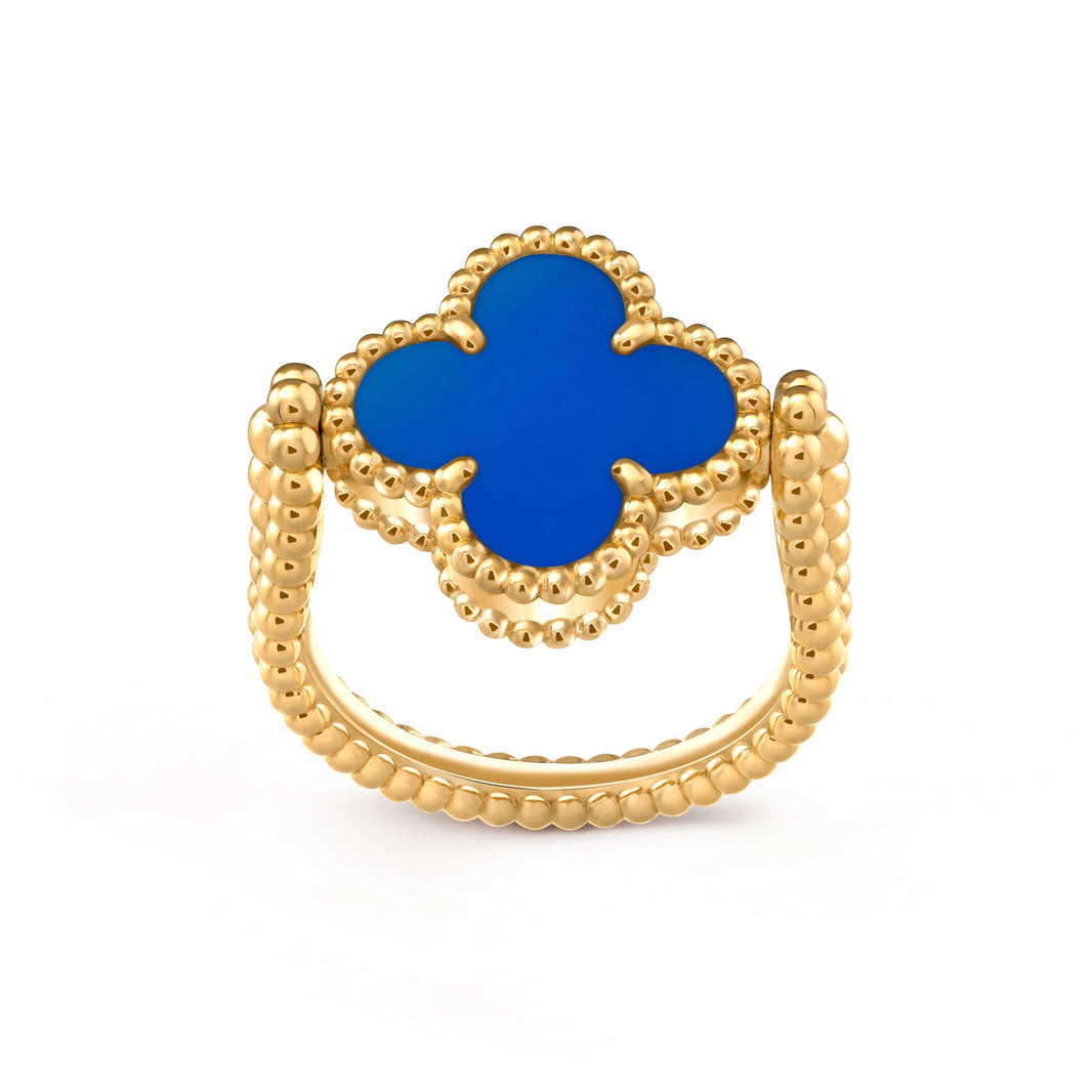 [Luna Brilliance]CLOVER RIVERSIBLE RING GOLD COLLECTION