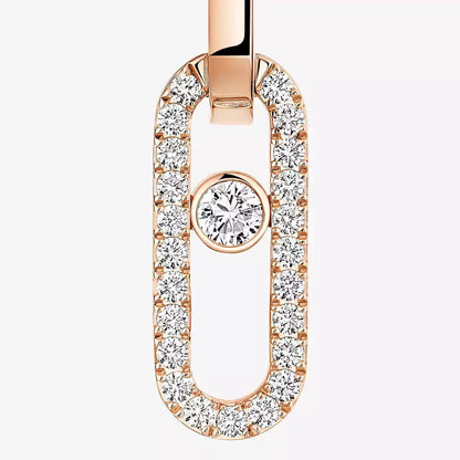 [Luna Brilliance]Move Link Diamond Earrings