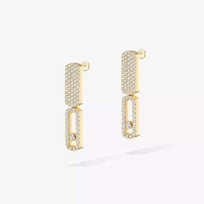 [Luna Brilliance]Imperial Move SM Diamond Earrings