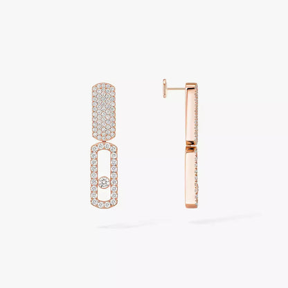 [Luna Brilliance]Imperial Move SM Diamond Earrings