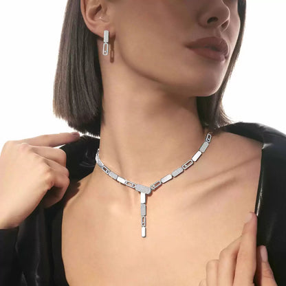 [Luna Brilliance]Imperial Move SM Diamond Earrings