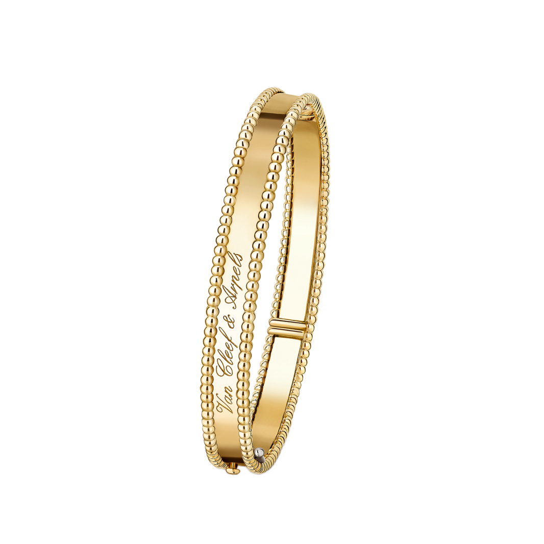 [Luna Brilliance]CLOVER PERLEE BRACELET SIGNATURE ENGRAVING SERIES