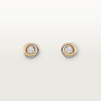 [Luna Brilliance] TRINITY STUD DIAMOND EARRINGS