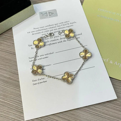 [Luna Brilliance] CLOVER 5 MOTIF LASER BRACELET COLLECTION