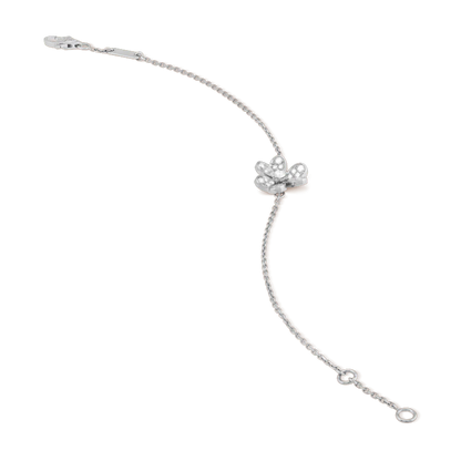 [Luna Brilliance]FRIVOLE SILVER FLOWER DIAMOND BRACELET