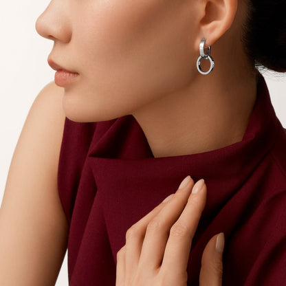[Luna Brilliance] LOVE 3.3MM DANGLE EARRINGS